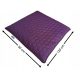  WASSERDICHTES GESTEPPTES GARTENKISSEN FLACH HONEY-HEXAGON 50x120 lila