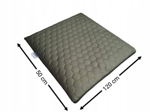  WASSERDICHTES GESTEPPTES GARTENKISSEN FLACH HONEY-HEXAGON 50x120 khaki
