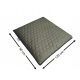  WASSERDICHTES GESTEPPTES GARTENKISSEN FLACH HONEY-HEXAGON 50x120 khaki