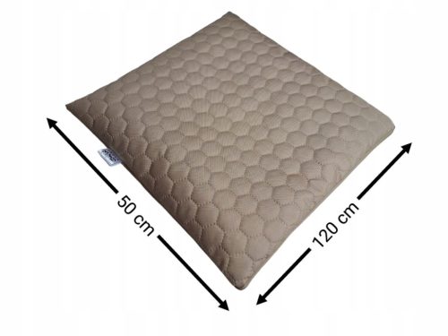  WASSERDICHTES GESTEPPTES GARTENKISSEN FLACH HONEY-HEXAGON 50x120 beige