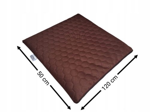  WASSERDICHTES GESTEPPTES GARTENKISSEN FLACH HONEY-HEXAGON 50x120 braun