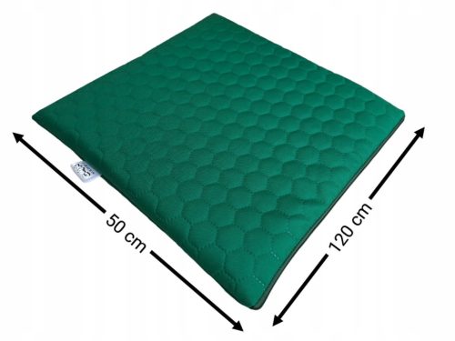  WASSERDICHTES GESTEPPTES GARTENKISSEN FLACH HONEY-HEXAGON 50x120 grün