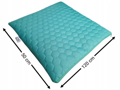  WASSERDICHTES GESTEPPTES GARTENKISSEN, FLACH, HONIG-HEXAGON, 50x120, Seladon