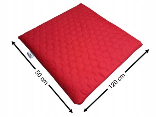  WASSERDICHTES GESTEPPTES GARTENKISSEN FLACH HONEY-HEXAGON 50x120 rot