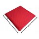  WASSERDICHTES GESTEPPTES GARTENKISSEN FLACH HONEY-HEXAGON 50x120 rot