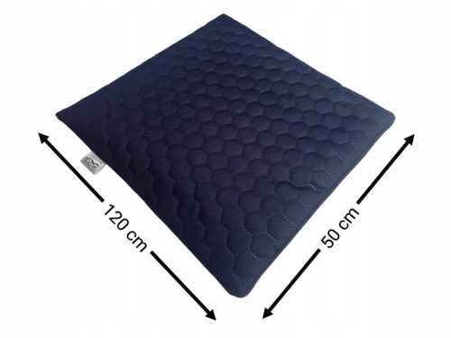  WASSERDICHTES GESTEPPTES GARTENKISSEN FLACH HONEY-HEXAGON 50x120 marineblau