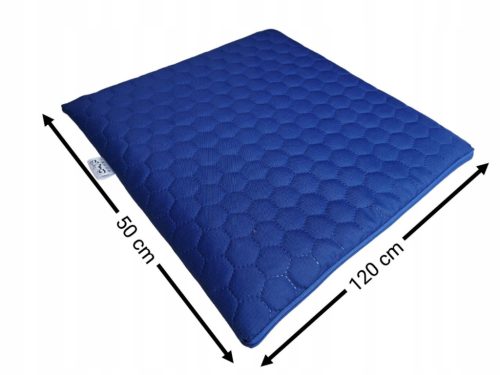  WASSERDICHTES GESTEPPTES GARTENKISSEN FLACH HONEY-HEXAGON 50x120 kornblumenblau