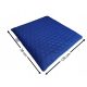  WASSERDICHTES GESTEPPTES GARTENKISSEN FLACH HONEY-HEXAGON 50x120 kornblumenblau