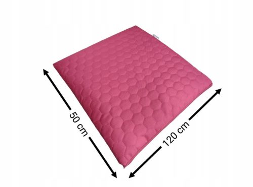  WASSERDICHTES GESTEPPTES GARTENKISSEN FLACH HONIG - SECHSECK 50x120 rosa