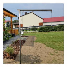    Gartengrill Edelstahl Kranstange Auslegerarm mit Haspel Inox