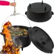  Hängetopf aus Gusseisen, ungarischer Jagdtopf, 6 l, für Lagerfeuergrill