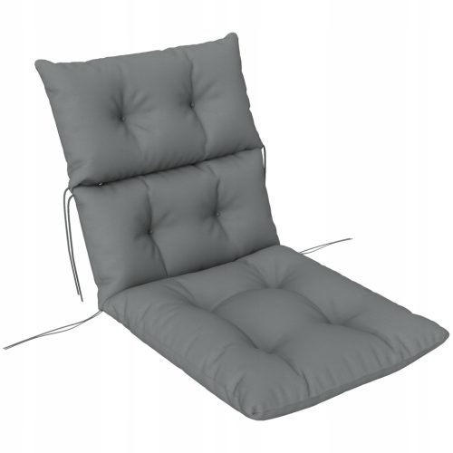  Stuhlkissen 115x56 cm, grau, 10 cm dick
