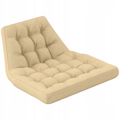  Stuhlkissen 120x100 cm, beige, gebunden