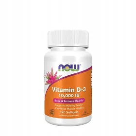   NOW FOODS Vitamin D-3 10.000 IU - Unterstützung für Knochen und Immunsystem, 120 Gelkapseln