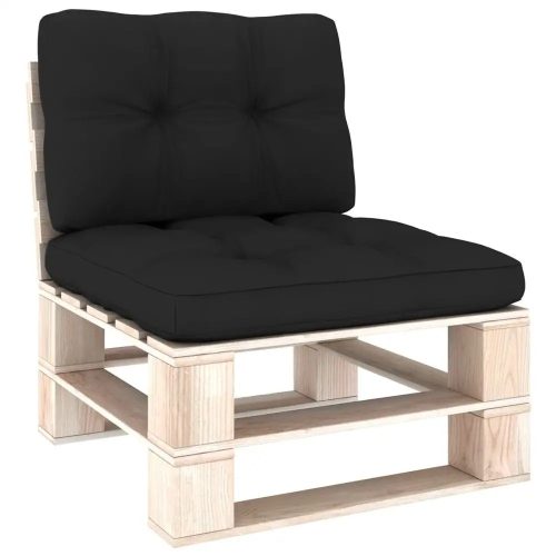  vidaXL Kissen 60x60x1 Schwarz