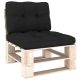  vidaXL Kissen 60x60x1 Schwarz