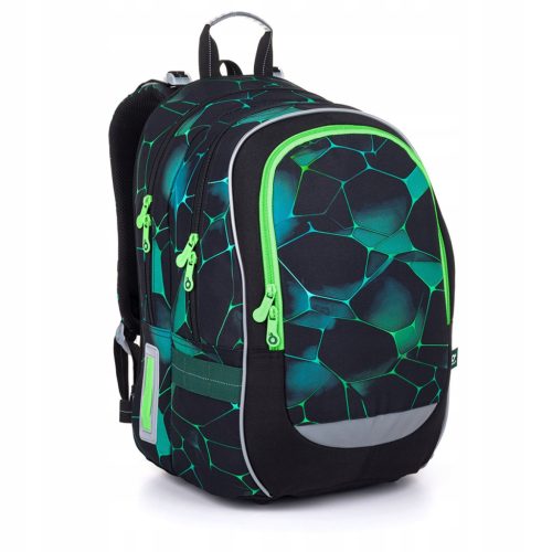 Topgal CODA 25019 Schulrucksack mit grünem Muster