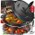 Gusseisentopf Grillpfanne mit Deckel Kesser 4,2L