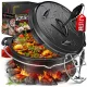  Gusseisentopf Grillpfanne mit Deckel Kesser 4,2L