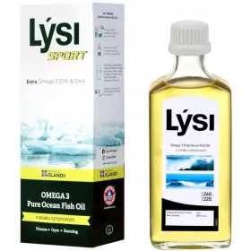   Lýsi Sport Omega-3 Pure Ocean Fish Oil 240 ml mit Zitronengeschmack
