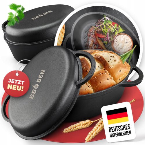  Gusseisentopf Kessel Grill Lagerfeuer 8L Ständer Jagd Halter Dutch Oven