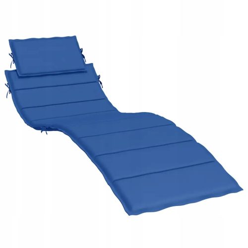 Liegestuhlkissen, blau, 186x58x3 cm, Stoff