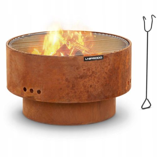  Kamin für Schloss mit Rost zum Backen von Brot Grillen Würstchen Stahl