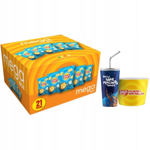 Lay's Chips mit Cremig-Kräuter-Käse-Geschmack, 130 g (21x) inkl. Kinofan-Set gratis