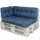  PALETTENSOFA, BANK, KISSENSEITE