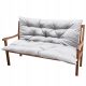  Kissen für Sofabank Palette hellgrau 150x100cm