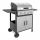  Garten-Gasgrill 4 Brenner Stahl-Regalabdeckung Thermometer Gusseisenrost