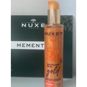   NUXE SUN GLOW Gesichts- und Körperöl SPF50 mit Goldpartikeln 150ml