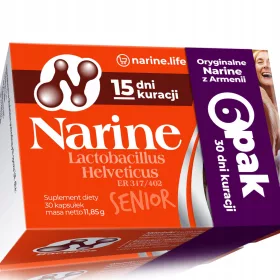   Narine Senior - 90-Tage-Kur mit Probiotikum und natürlichem Prebiotikum, 180 Kapseln