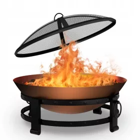  Gartenkamin groß Lagerfeuer Gartengrill Schale Stahl 75cm