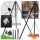  WROUGHT 80CM Garten-Feuerstelle für Grill + Abdeckung