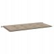  Gartenbankauflage, taupe, 120x50x3 cm,