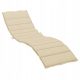  Liegestuhlkissen, beige, 200x60x3 cm, Oxford-Stoff