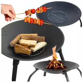    Gartenfeuerstelle für Lagerfeuer, Stahl, Gartengrill, Lagerfeuer, Gartenterrasse