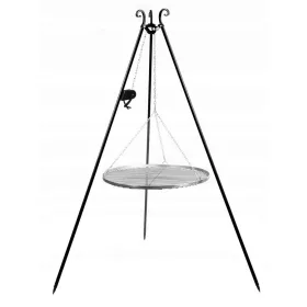  EDELSTAHLGRILL FI 70CM STATIVROLLER 180CM