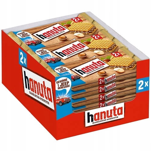 Hanuta Schoko-Nuss Waffeln von Ferrero, 18 Packungen à 44g