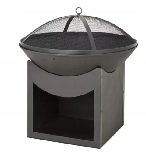  Feuerstelle mit Ständer und Abdeckung 56cm