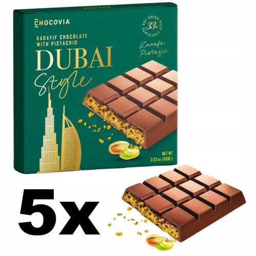 Dubai Style Milchschokolade mit Pistazien und Kadayif-Teig 100g