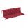  Auflage für 3er-Bank 150x98x8 cm, Rot, mit Spanngurten