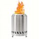  Tragbarer Kamin, Stahlfeuerstelle für Pellets, Holz