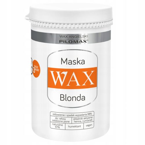 Wax NaturClassic Haarmaske für unbehandeltes blondes Haar und Kopfhaut 480ml