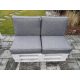  Kissen für EINE EUROPALETTE 4er Set 60 X 60 silber 23