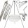  Gartengrill Dreibein 250cm Edelstahl + Rost 80cm + Haspel + INOX Seil