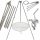  Gartengrill Dreibein 250cm Edelstahl + Rost 90cm + Haspel + INOX Seil