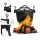 Gusseisenkessel Jagdtopf Ungarischer Braten 15L für Grill Lagerfeuer
