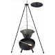  Gusseisenkessel 8 L mit Gusseisendeckel KAMIN 40 cm Dreibein 120